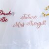 Personalised hen party veil for the bride to be