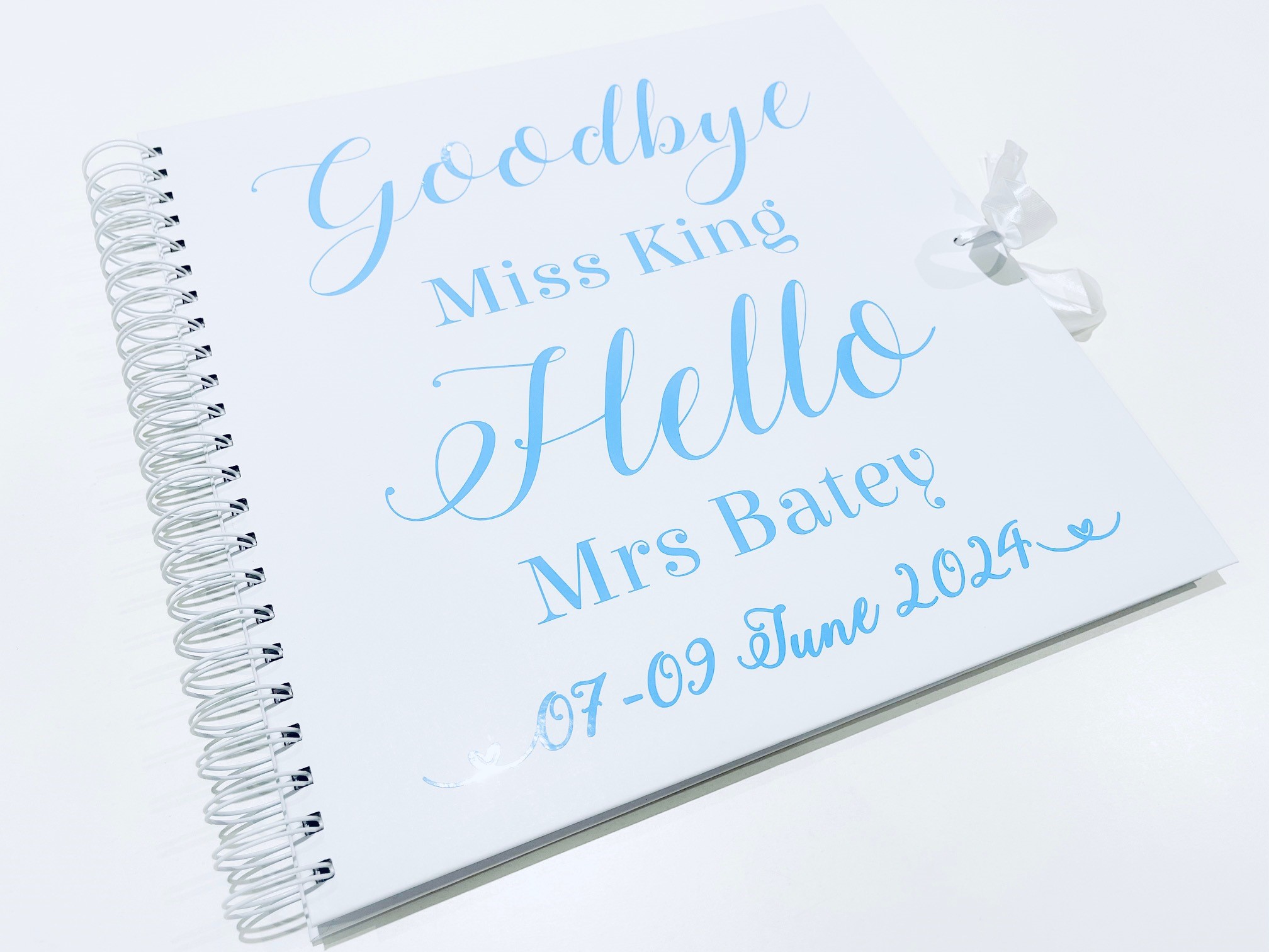 Personalised Hen Party Book for bride and bridal party keepsake