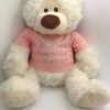 flower girl personalised teddy bear