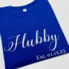 Personalised Hubby Sweatshirt Jumper for groom or newlywed husband