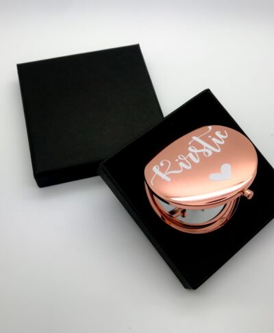 personalised cosmetic mirror for bridesmaids