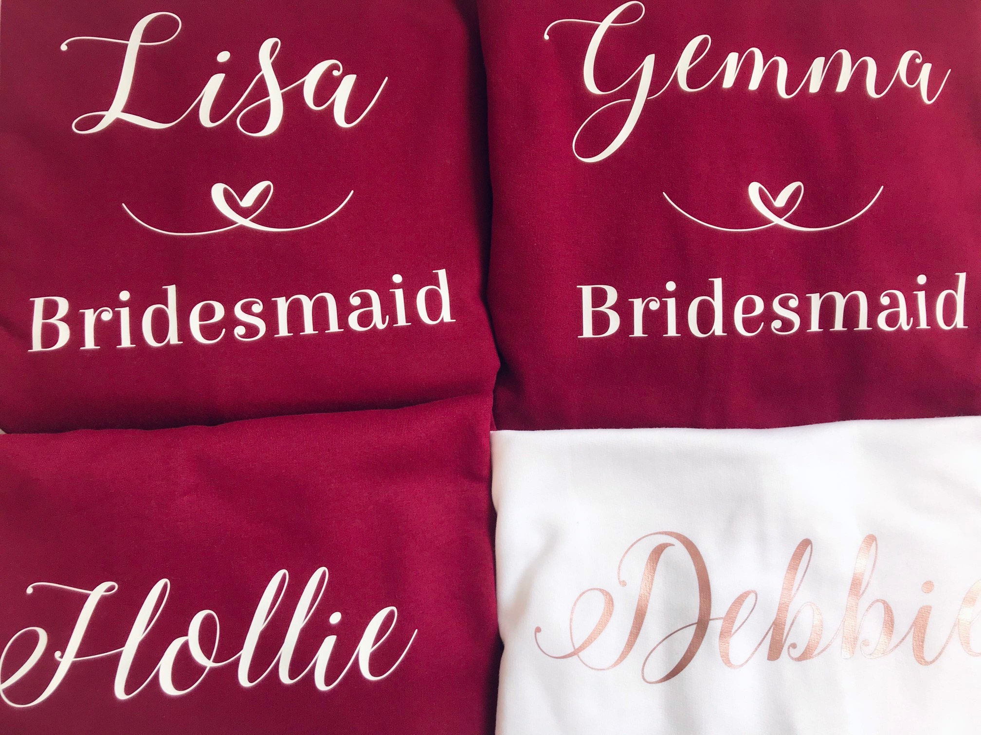 personalised bridesmaid hoodie