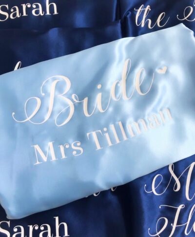 personalised wedding role robe