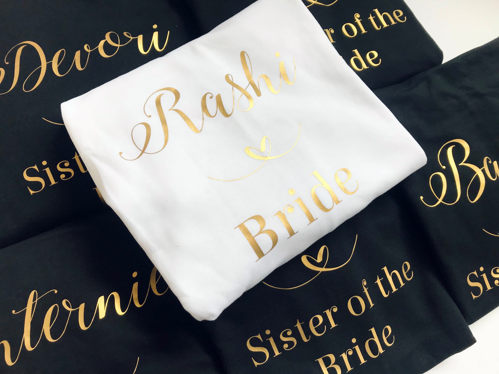 personalised bridesmaid hoodies