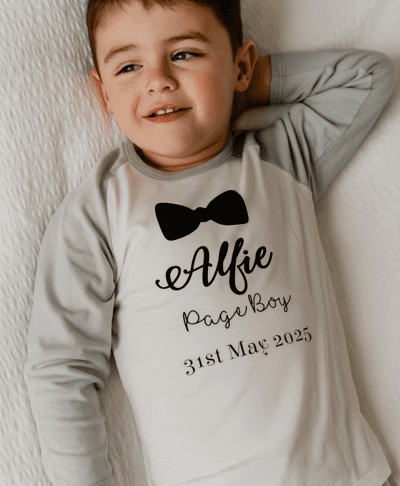 Children’s Page Boy Personalised Pyjamas with name