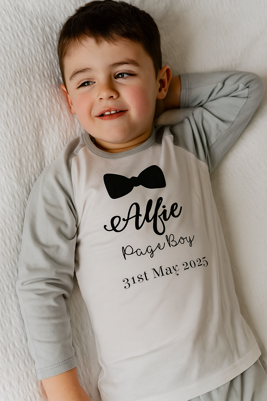 Children’s Page Boy Personalised Pyjamas with name