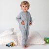 childrens wedding role onesie in grey