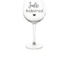 Personalised wine glass with personalised name – custom wedding gift