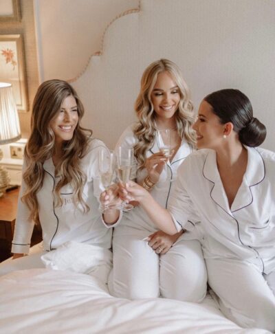 Personalised Monogram Cotton Long Pyjamas